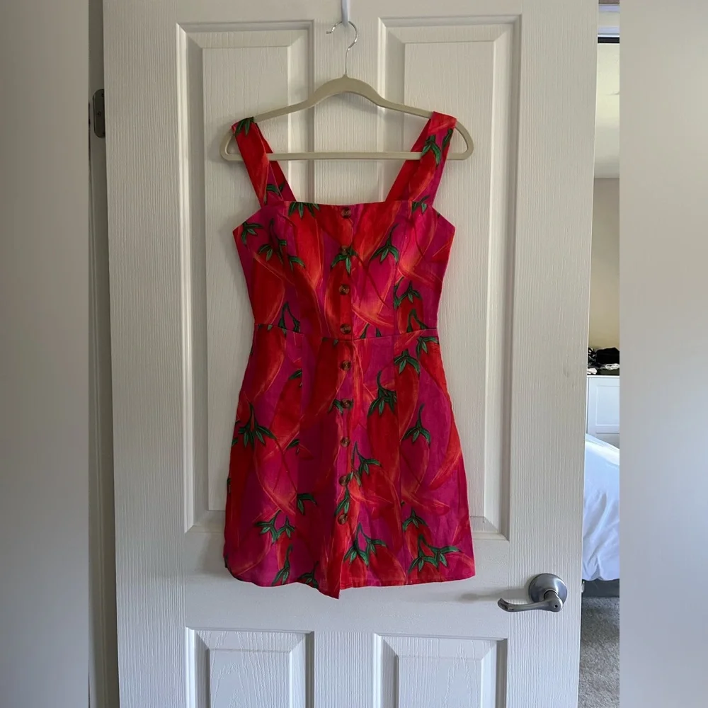 Farm Rio Linen Mini Dress XS - Picture 5 of 14